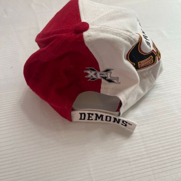 XFL San Francisco Demons Cap Hat StrapBack Drew Pearson Vintage One Size Fits - Picture 3 of 7